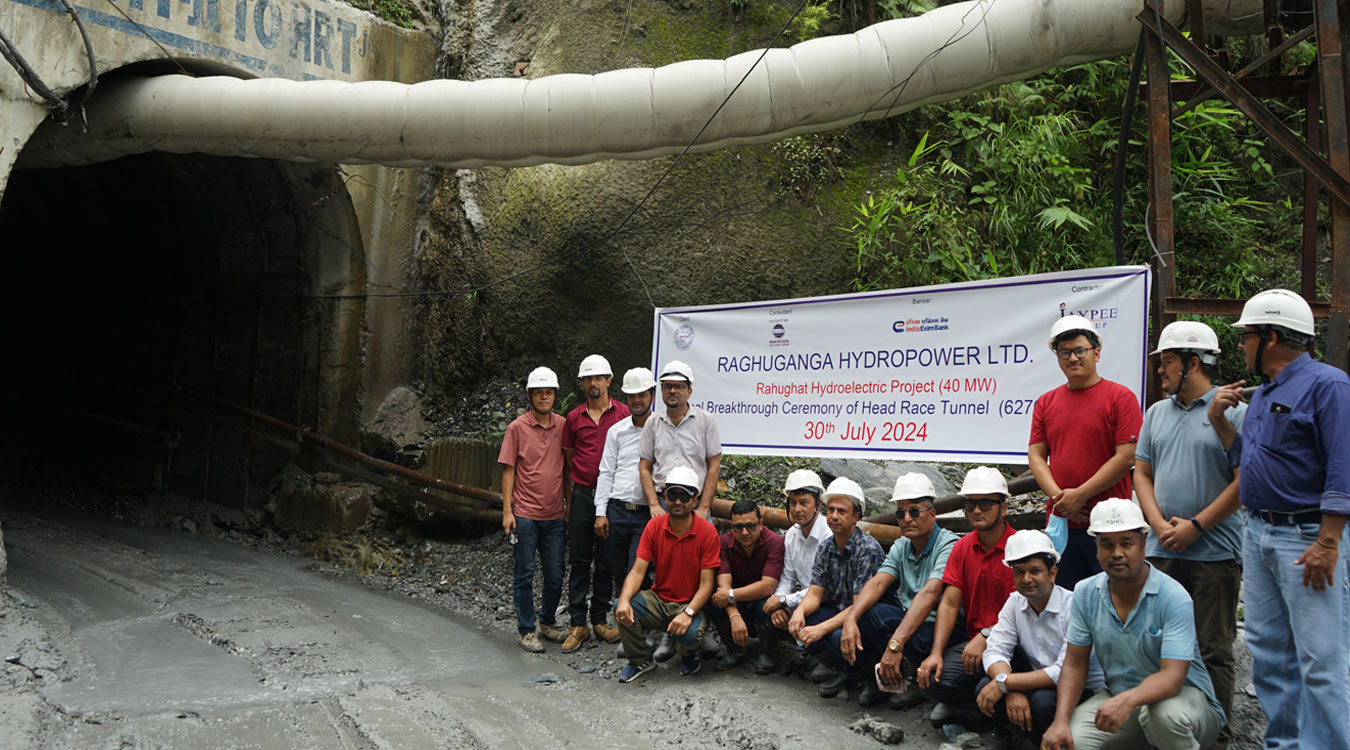 राहुघाट जलविद्युत् आयोजनाः मुख्य सुरुङको ‘ब्रेक थ्रु’