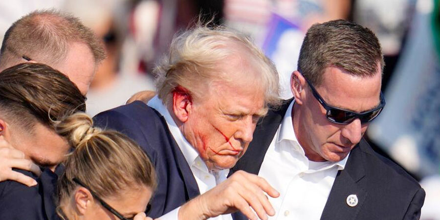 लोकतन्त्रका लागि गोली खाएको अमेरिकी पूर्वराष्ट्रपति ट्रम्पको भनाइ