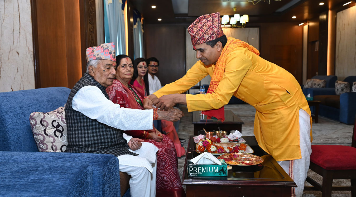 राष्ट्रपतिद्वारा रक्षाबन्धन ग्रहण