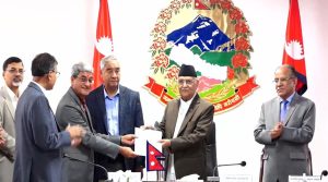 टीआरसी सम्बन्धी कार्यदलले शीर्ष नेतालाई प्रतिवेदन बुझायो