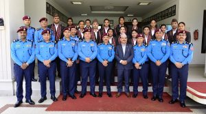 प्रहरी महानिरीक्षकले गरे प्रहरी महिला भलिबल समूहलाई विदाइ