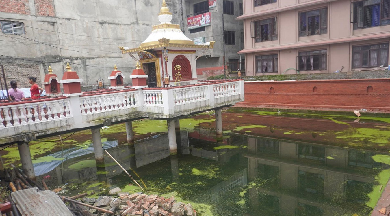 श्राद्धपछि पिण्ड विसर्जन गर्ने स्थान “तपुपोखरी” जीर्णोद्धार हुँदै