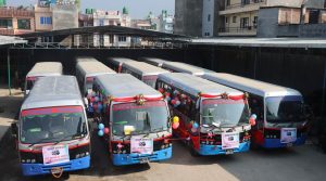 सामाखुसी यातायातद्वारा सात करोड लगानीमा १५ बस सञ्चालन