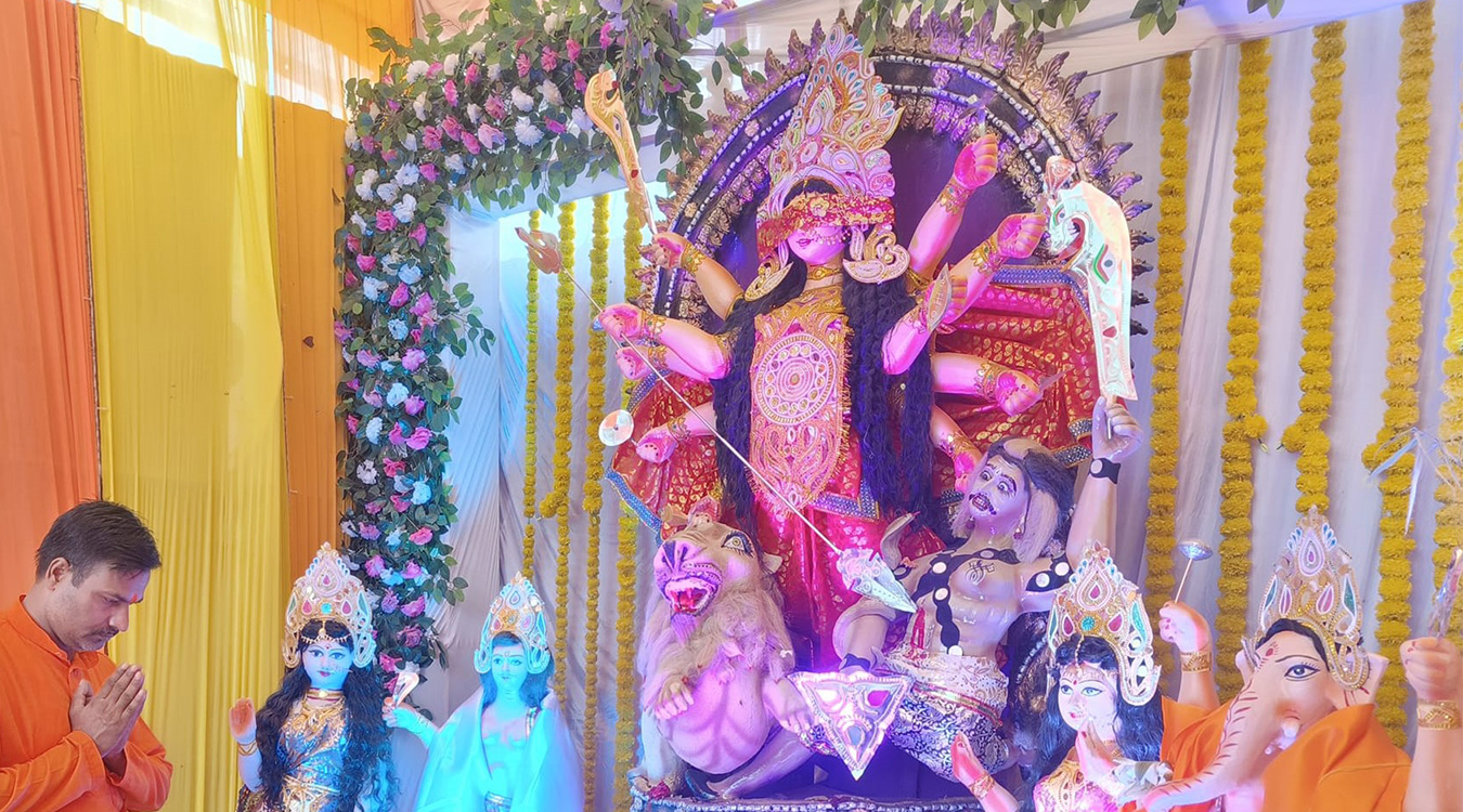 दुर्गा भवानीको प्रतिमा आज विसर्जन गरिँदै