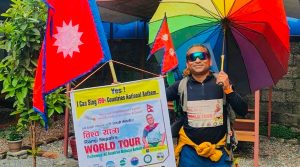 विश्वबन्धुत्वको सन्देश लिएर राष्ट्रगान यात्री नेपाली भारत यात्रामा