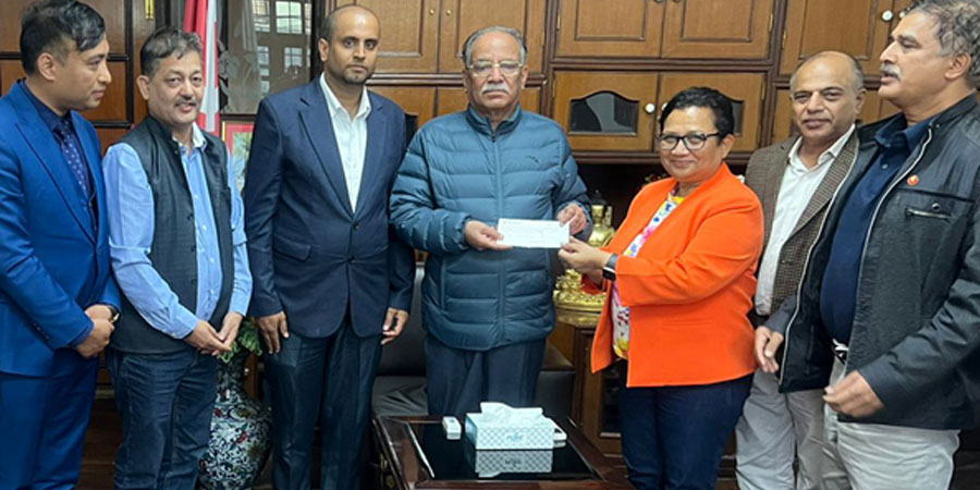 माओवादी एसिया महादेश समितिबाट बाढीपीडितलाई आठ लाख सहयोग
