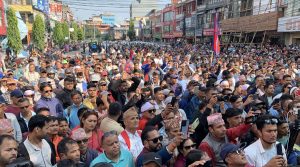 अदालत अवहेलना मुद्दा : रोकिएन रास्वपाको प्रदर्शन