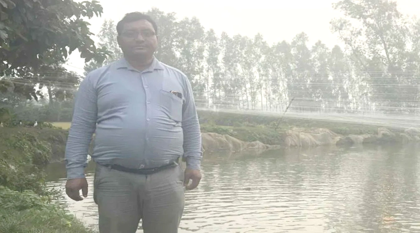 माछापालनबाट मनग्य आम्दानी गर्दै हरिराम