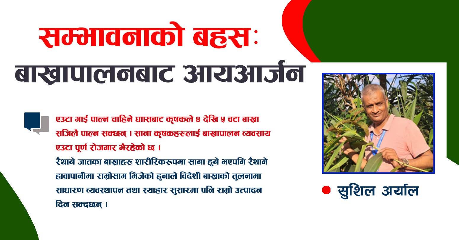 नेपालमा रैथाने बाख्रापालनको  वर्तमान अवस्था र आर्जनको सम्भावना