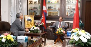 प्रचण्ड र अमेरिकी सहायक विदेशमन्त्री डोनाल्ड लुबीच भेटवार्ता