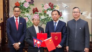 नेपाल र चीनबीच बीआरआई फ्रेमवर्कमा हस्ताक्षर