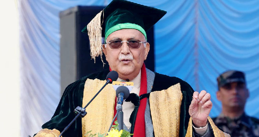 प्राप्त ज्ञान मुलुकको समृद्दिका लागि उपयोग गर्न प्रधानमन्त्रीको आग्रह