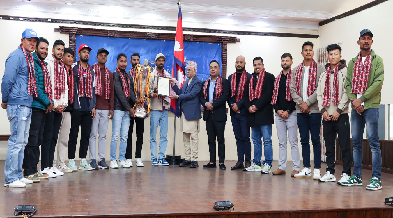 जनकपुर बोल्ट्सलाई प्रधानमन्त्रीको सम्मान
