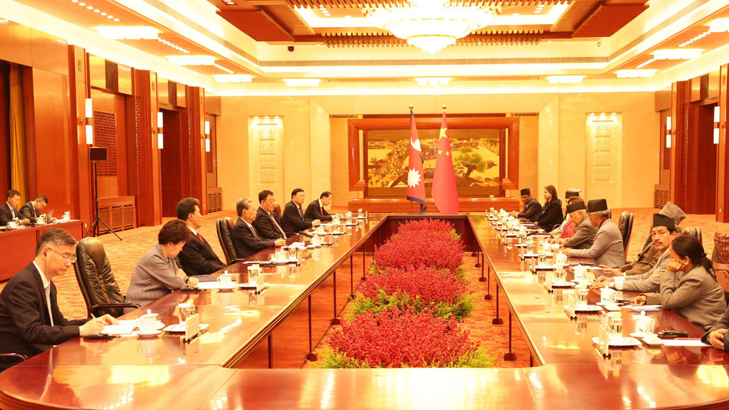 प्रधानमन्त्री ओली र एनपिसी अध्यक्ष चाओबीच भेटवार्ता