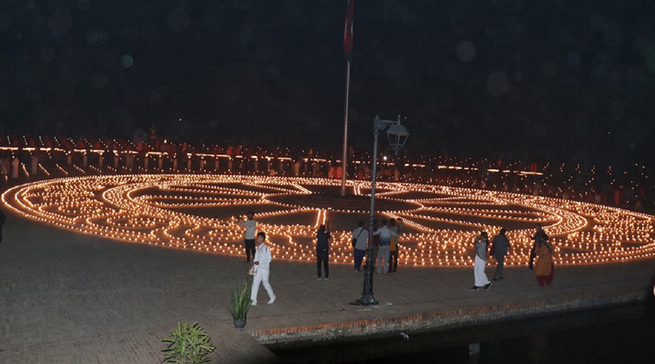 लुम्बिनीमा सात हजार दीप प्रज्वलन