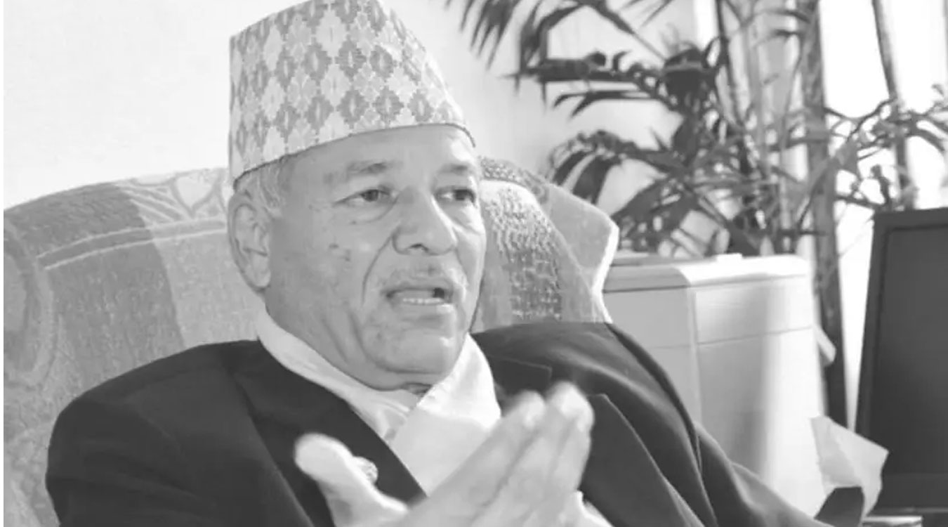 नेता बोहोराप्रति पार्टीको झण्डा ओडाएर श्रद्धाञ्जली