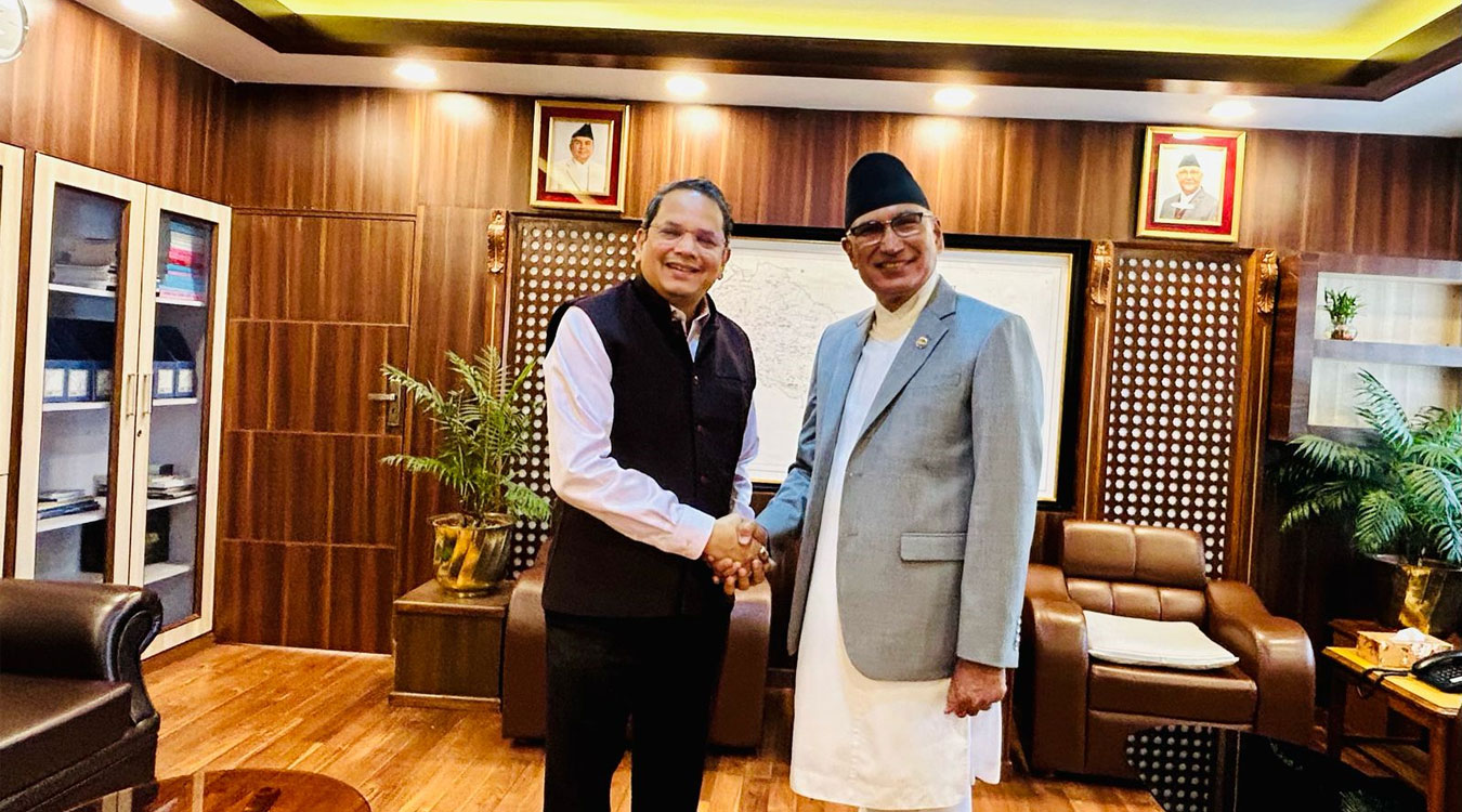 अर्थमन्त्री पौडेल र भाजपाका विदेश विभाग प्रमुखबीच भेटवार्ता