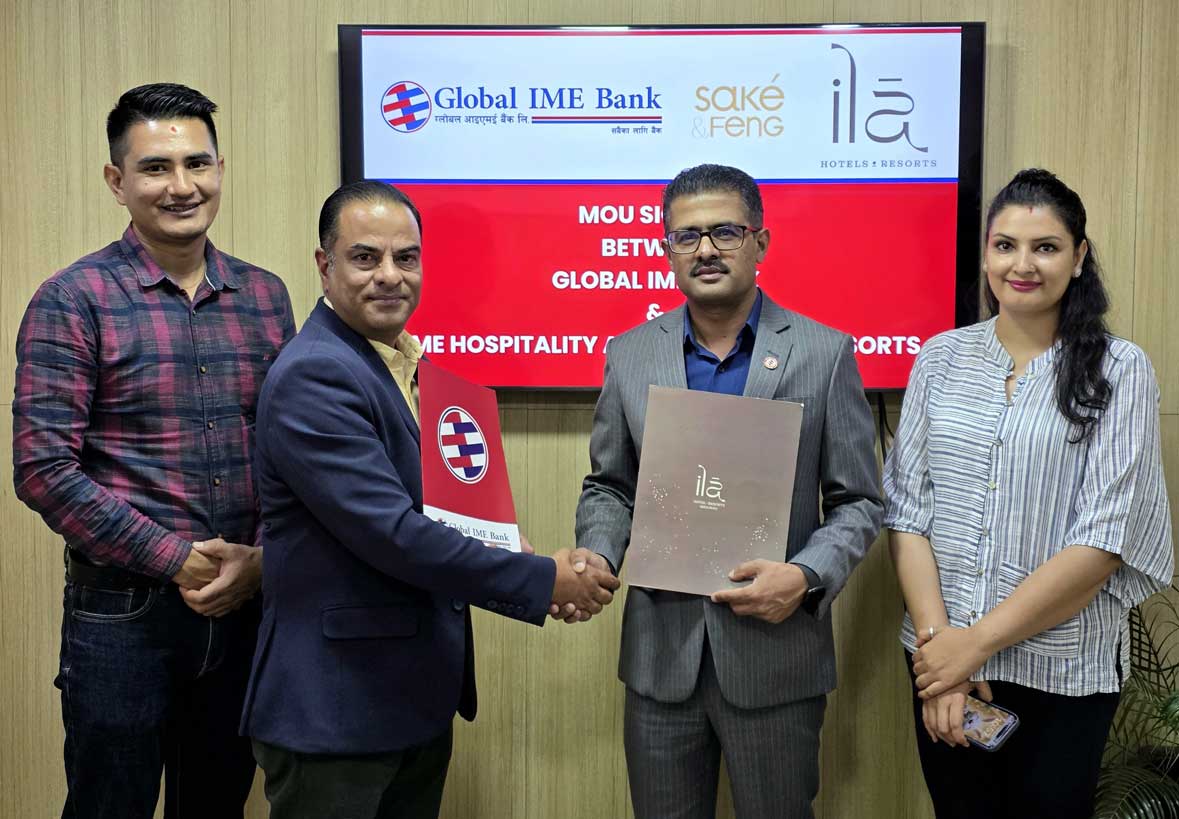 ग्लोबल आइएमई बैंकका ग्राहकलाई आइएमई हस्पिटालिटी र इला होटल एण्ड रिसोर्टका सेवाहरुमा विषेश छुट
