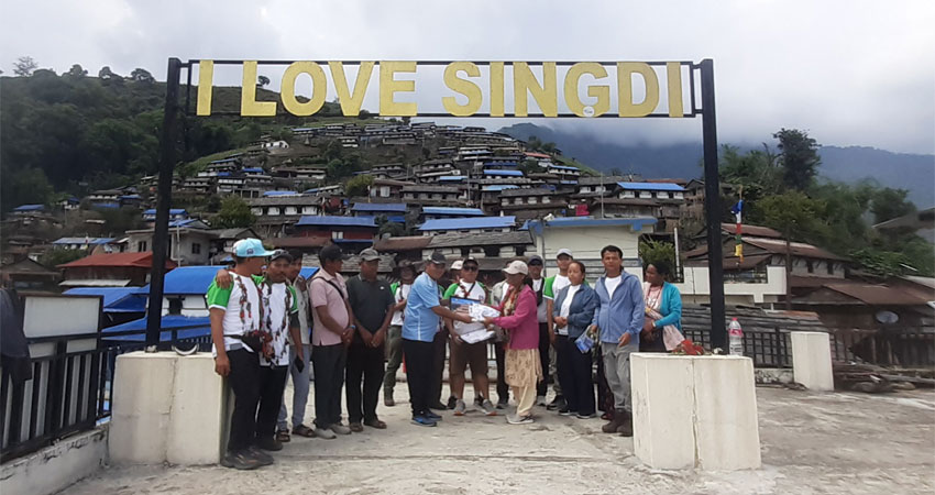 पदयात्रा पर्यटनसँग जोडिदै लमजुङको सिङ्दी घरवास