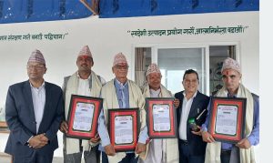 स्याङ्जाका चार उत्कृष्ट कृषक सम्मानित