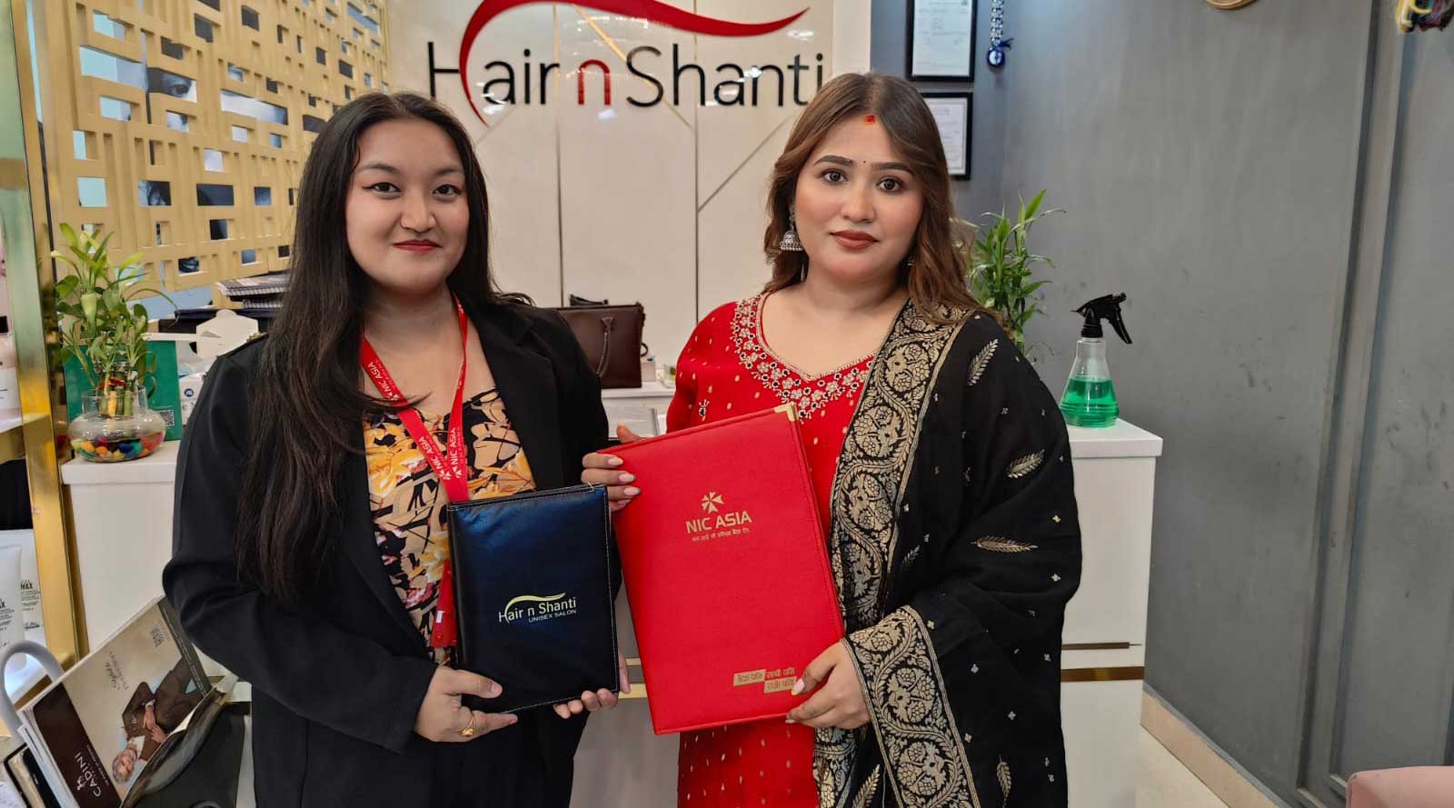 एनआईसी एशिया बैंकका ग्राहकलाई हेयर एण्ड शान्ती युनिसेक्स सैलुनमा १० प्रतिशत छुट