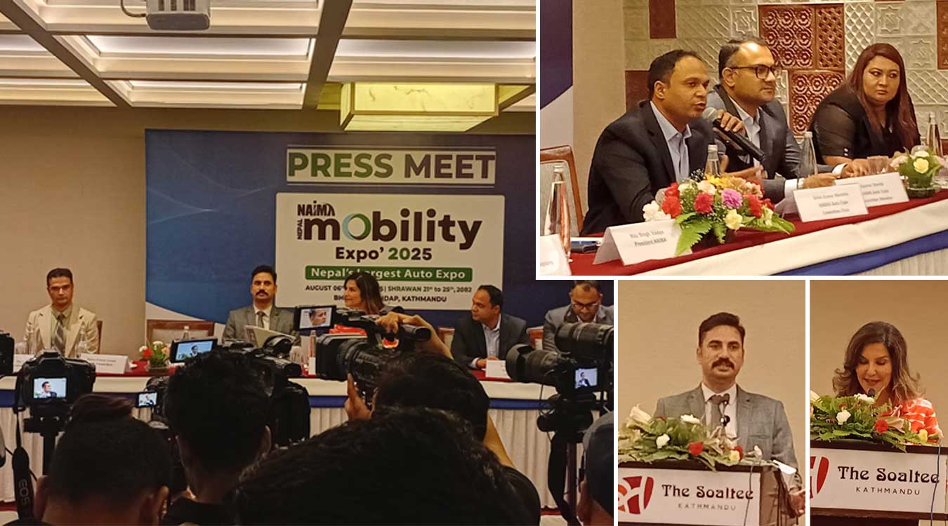 नेपालको ठूलो अटो प्रदर्शनी ‘नाइमा नेपाल मोबिलिटी एक्स्पो’ हुँदै, ३५ नयाँ सवारी साधन लन्च हुने