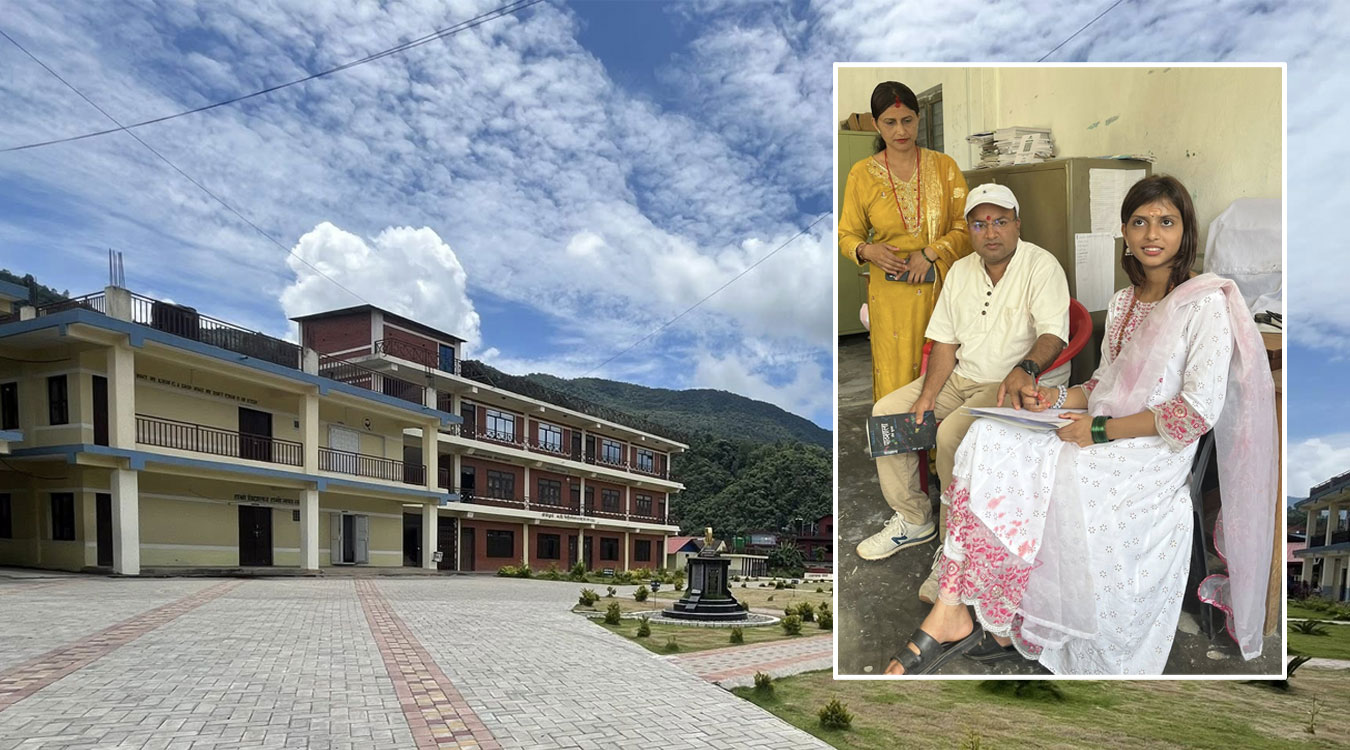 छोराछोरी सामुदायिक विद्यालयमा पढाउँदै फेदीखोलाका अध्यक्ष