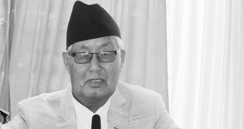 रहेनन् गण्डकी प्रदेशका पूर्वप्रमुख गुरुङ