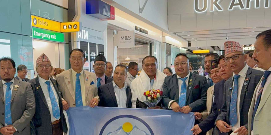 उज्यालो नेपालका अभियन्ता कुलमानलाई लन्डनमा भव्य स्वागत