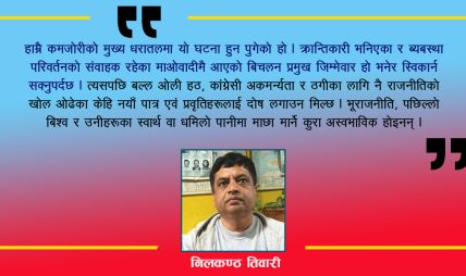 काम कुरो एकातिर कुम्लो बोकी कतातिर ? नगरौं है कमरेडहरु !