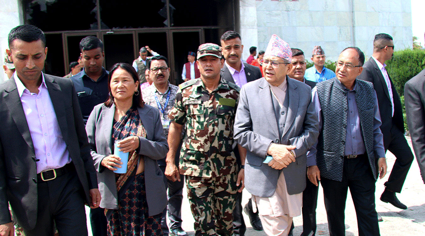 सभामुख र उपसभामुखद्वारा संसद् भवन निरीक्षण