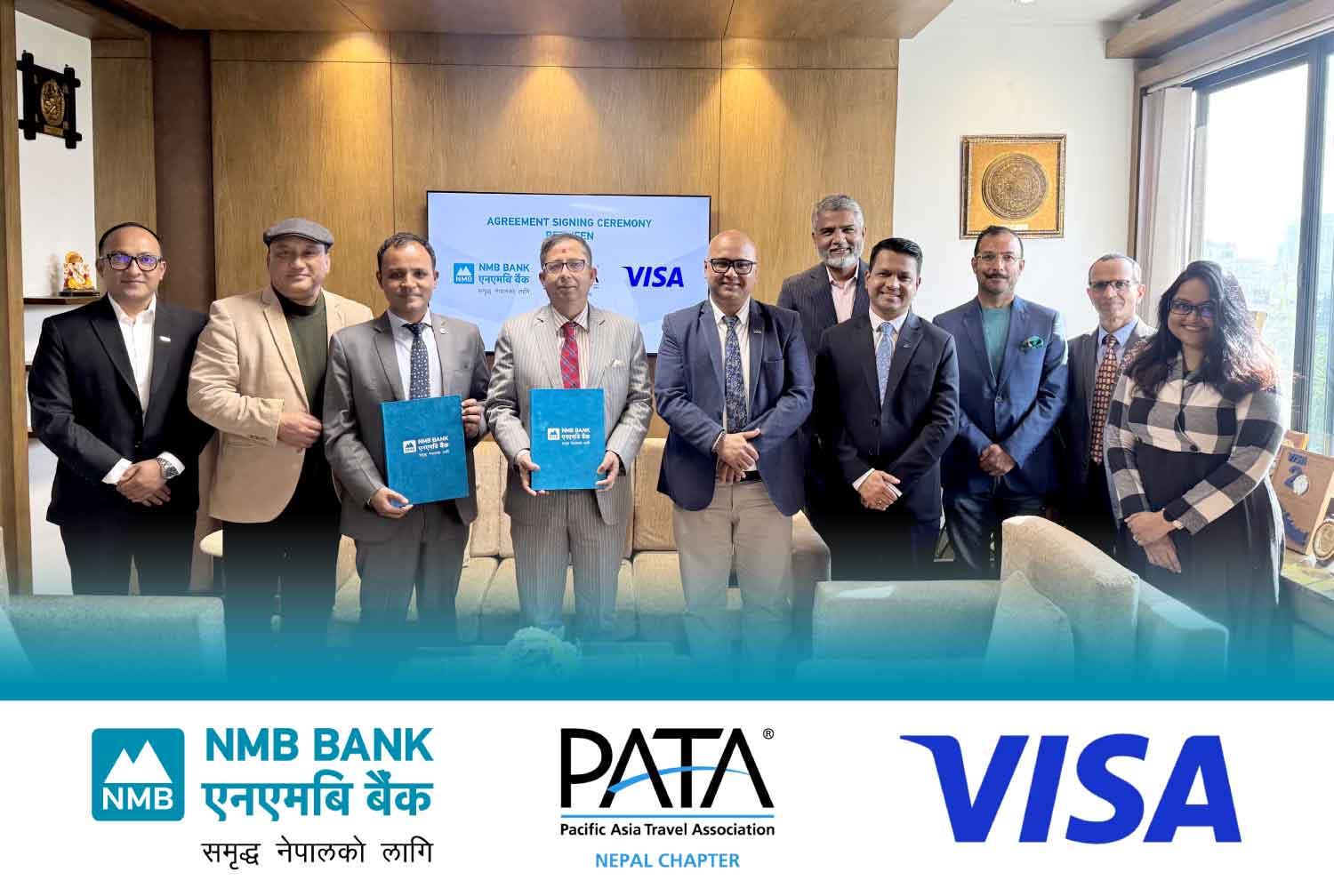 एनएमबि बैंकले पाटा र भीसासँगको सहकार्य, डिजिटल भुक्तानी गर्ने प्रविधि प्रयोगमा