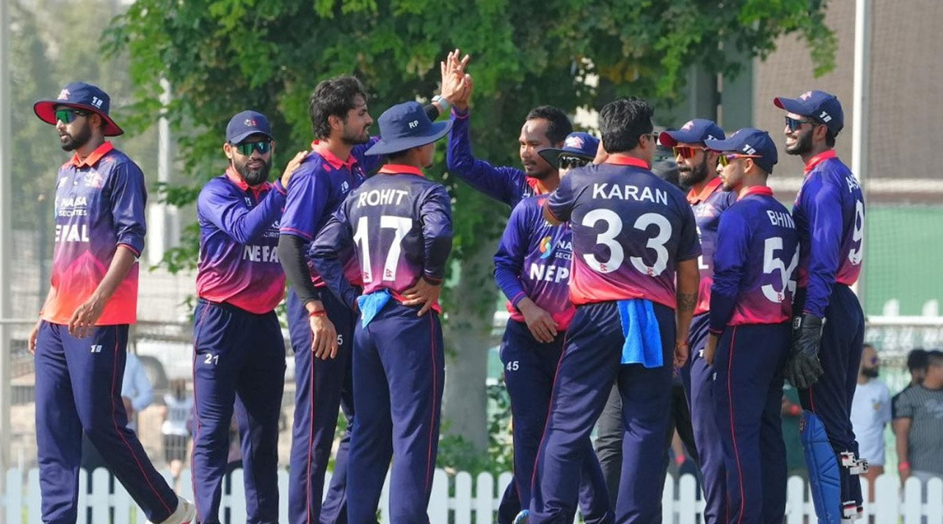 नेपालद्वारा युएई सामु दुई सय ४० रनको लक्ष्य प्रस्तुत