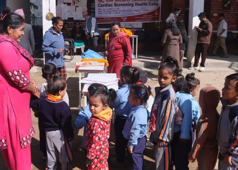 बालबालिकाको निःशुल्क मुटु परीक्षण