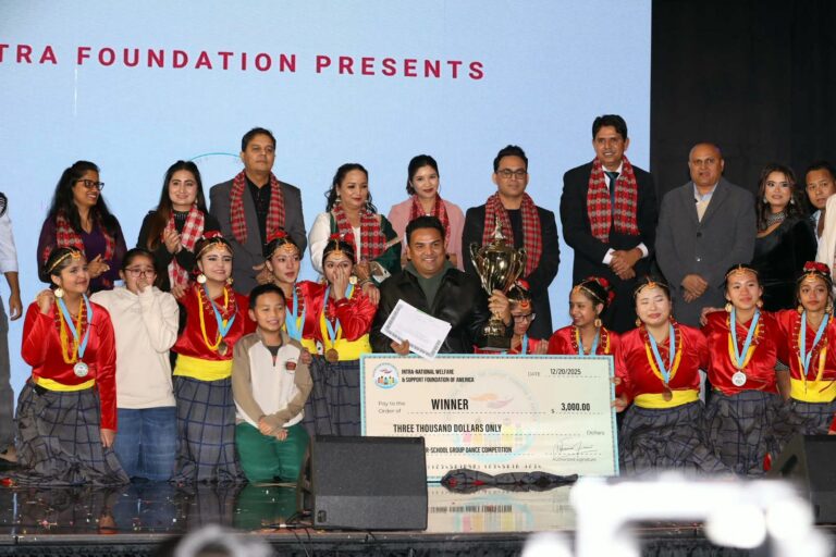 अमेरिकामा भएको नेपाली गायन र नृत्य प्रतियोगितामा आर्या र खुसी विजयी