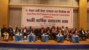 नेपाल ऊनी फेल्ट उत्पादक तथा निर्यातक संघको १७औँ साधारण सभा सम्पन्न