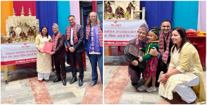 एन आई सी एशिया बैंकद्वारा शान्ति सेवा गृहका १५० भन्दा बढी विद्यार्थीलाई शैक्षिक सामग्री सहयोग