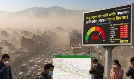 प्रदूषणको चपेटामा मुलुकः इलाम र काठमाडौँको वायु ‘अति अस्वस्थ’