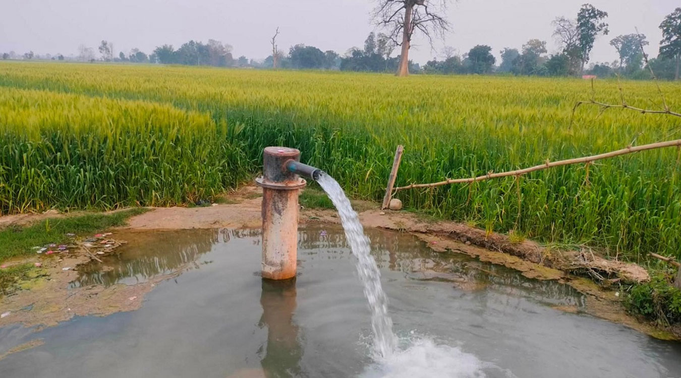 सिँचाइ समस्या समाधान गर्न बोरिङ जडान