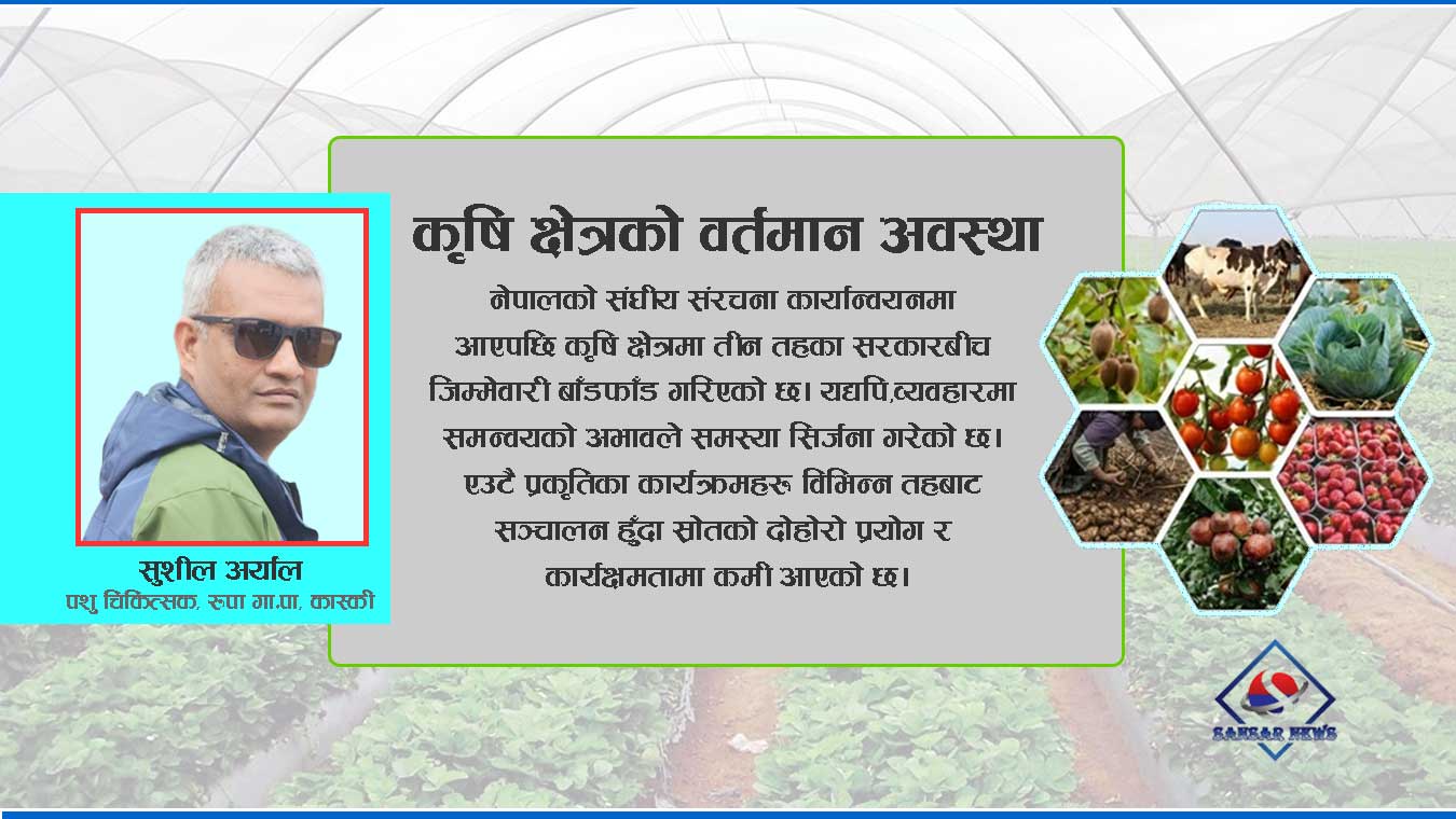 अब संघीय मातहतमा कृषि सेवा प्रवाह हुनुपर्छ