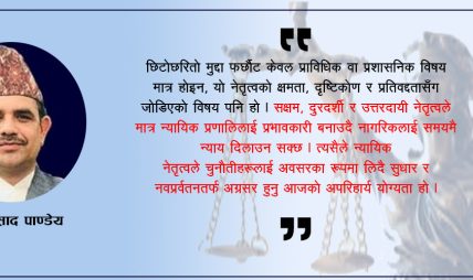 छिटोछरितो मुद्दा फर्छौटः नेतृत्वलाई चुनौती