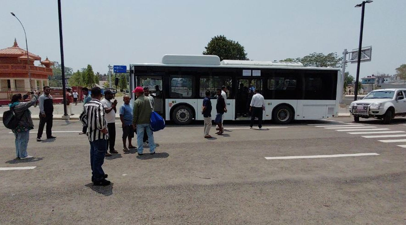 नेपालगन्ज विमानस्थलमा आजदेखि निःशुल्क ट्रलीबस सेवा सुरु