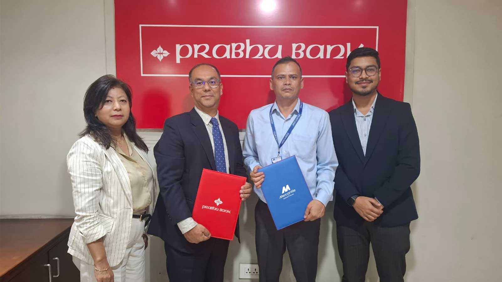 मर्केन्टाइल अफिस सिस्टम र प्रभु बैंकबीचसम्झौता एसर ल्यापटप र एप्सन प्रिन्टर समान खरिदमा छुट