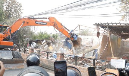 खाली भयो थापाथलीस्थित सुकुमबासी बस्ती