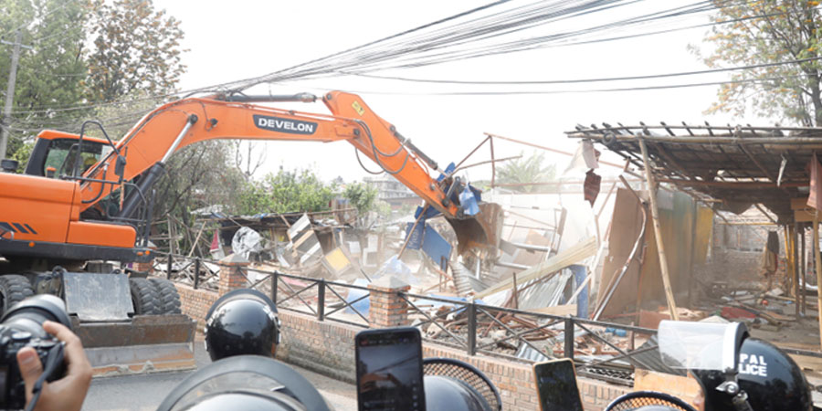 खाली भयो थापाथलीस्थित सुकुमबासी बस्ती