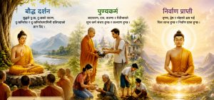 बौद्ध दर्शन, पुण्यकर्म र निर्वाण प्राप्ती