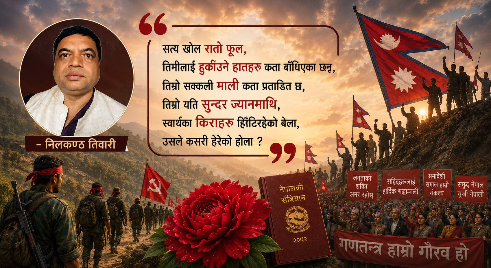गणतन्त्रको प्रिय रातो फूल