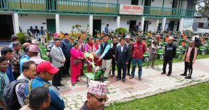 पालिकाले दियो तीन सय बढी किसानलाई हातेट्याक्टर