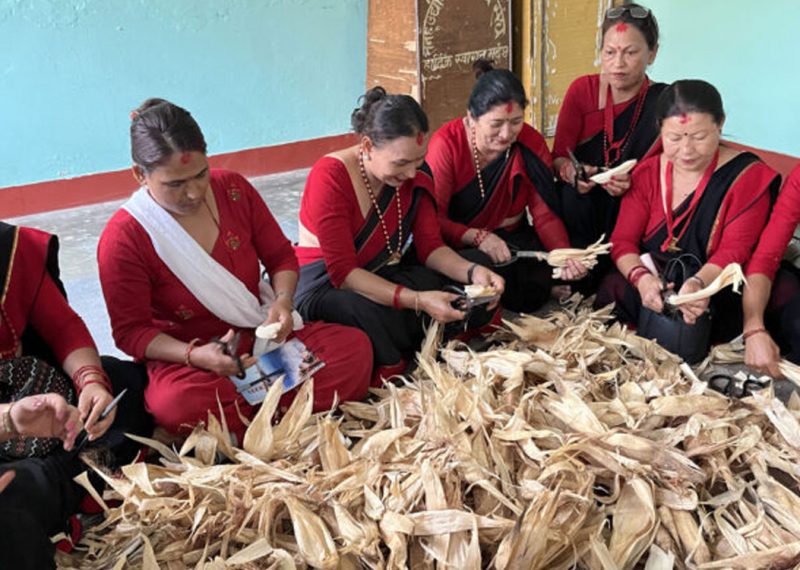 मकैको खोस्टा उपयोगका लागि तालिम