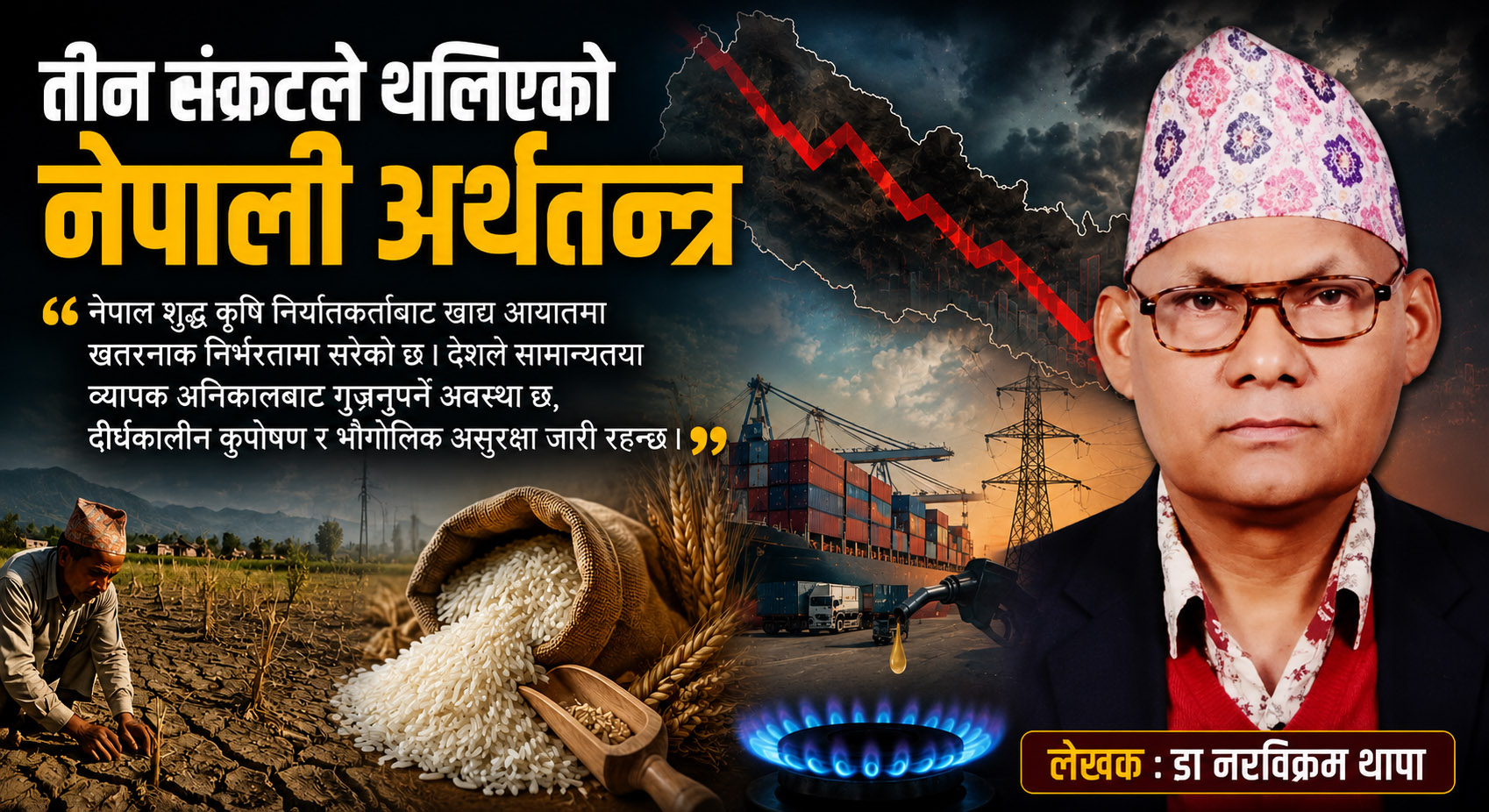 तीन सङ्कटले थलिएको नेपाली अर्थतन्त्र